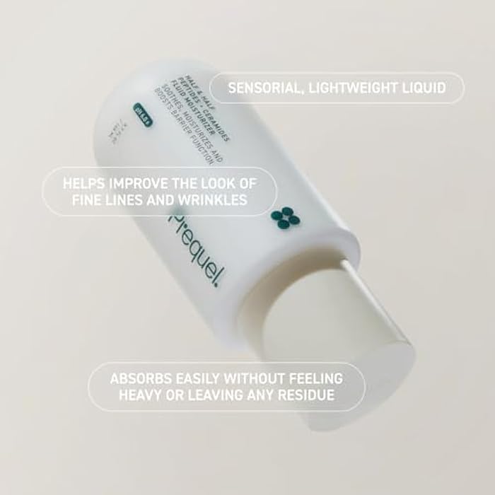 Prequel Skin Half and Half Fluid Moisturizer Face Cream. Lightweight Ceramide Peptide Lotion for All Skin Types, including Dry and Sensitive. Hydrating Facial Cream for Women and Men - Image 5