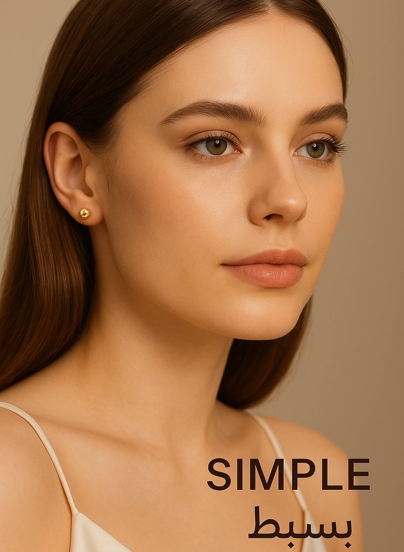 12 Pairs Stud Earrings Set for Women and Girls Gold Tone Pearl, Crystal, Heart, Ball, Geometric Designs Simple Fashion Jewelry Gift for Daily Wear, Party, Eid  - Image 3