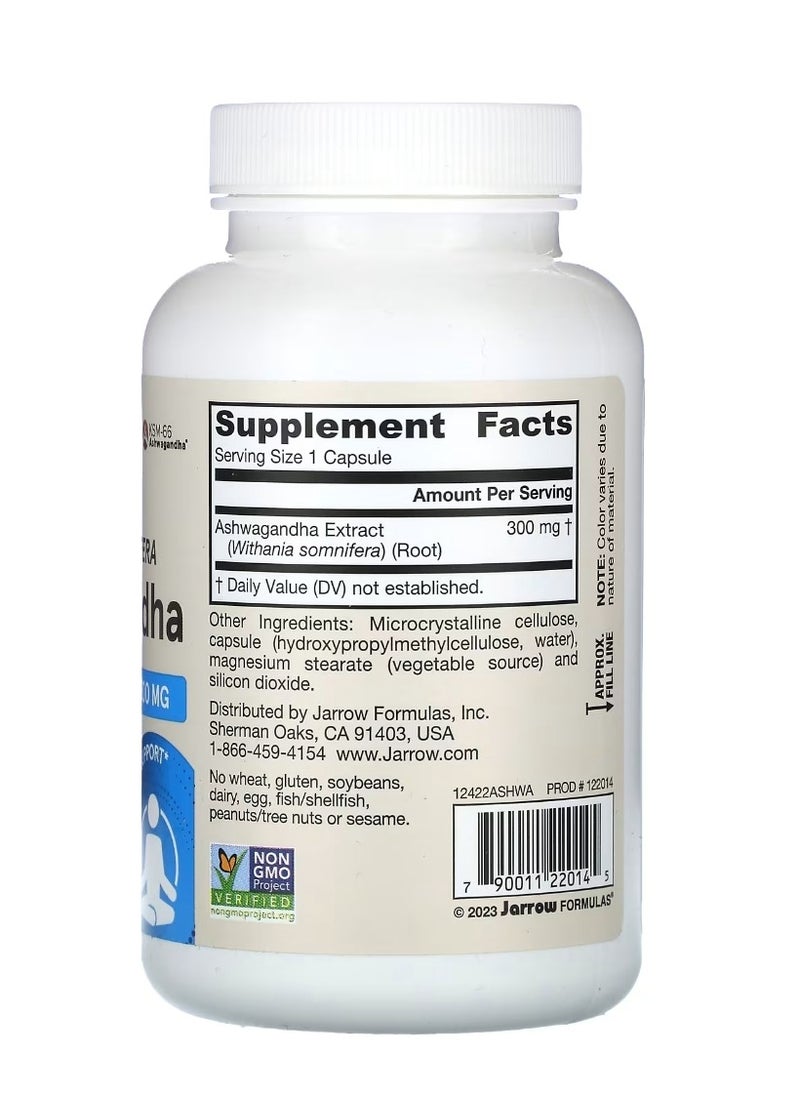 jarrow formulas Ashwagandha 300 mg 120 Veggie Capsules  - Image 2