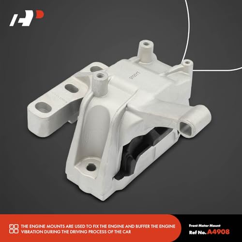 A-Premium 2PCS Front and Rear Engine Motor Mount Kit Compatible with Volkswagen Tiguan 2009-2017 & Audi Q3 2015-2018, Q3 Quattro 2015-2018, 2.0L, Automatic Transmission, Replace# 3C0199855E - Image 5
