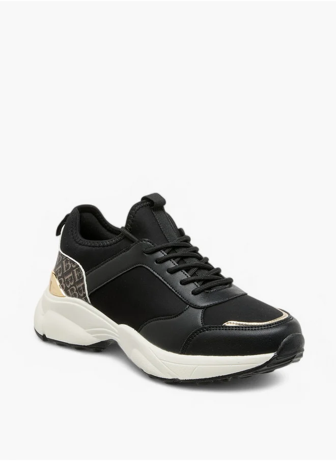 فلورا بيلا من شو إكسبرس Floral Bella Panelled Lace-Up Sneakers