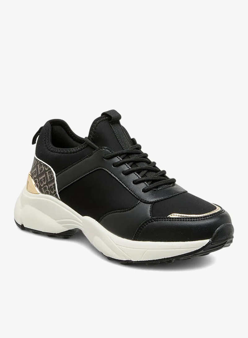 Flora Bella By Shoexpress Floral Bella Panelled Lace-Up Sneakers