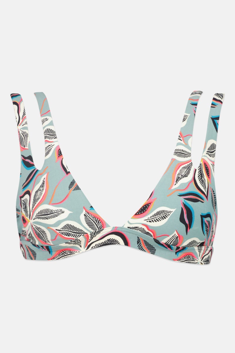 Billabong Women Floral Print Non-Padded Bikini Top, Multicolor - Image 1