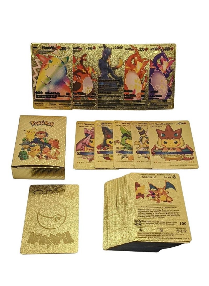 Pokemon Pokémon Cards TCG GX Bundle X 55pcs ULTR RARE Gold Toys Collection Kids Gift  - Image 1