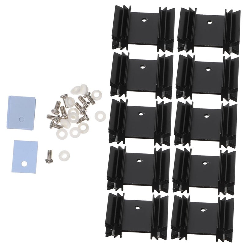 To 220 Aluminum Heat Sink Set Electronic Radiator 40 Pcs Random Color - Image 2