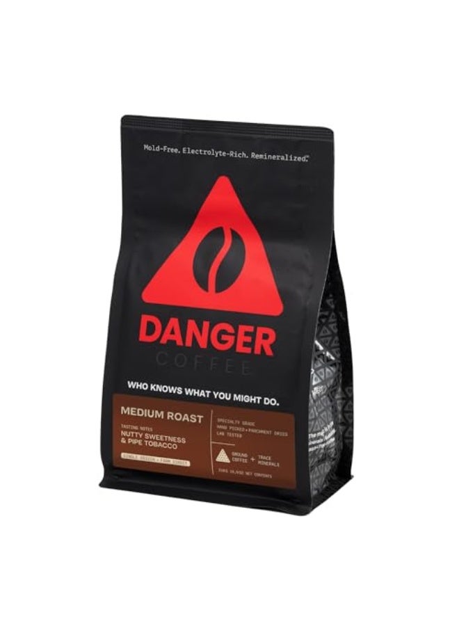 Danger Coffee by Dave Asprey Remineralized Mold Free Lab Tested Ground Coffee Medium Roast 109 Ounce - Image 1