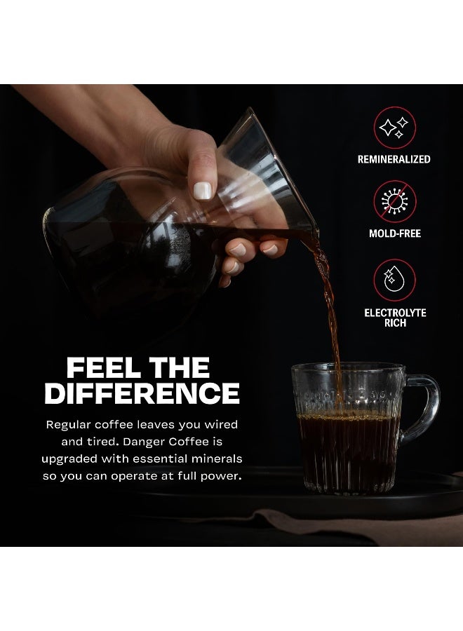 Danger Coffee by Dave Asprey Remineralized Mold Free Lab Tested Ground Coffee Medium Roast 109 Ounce - Image 2