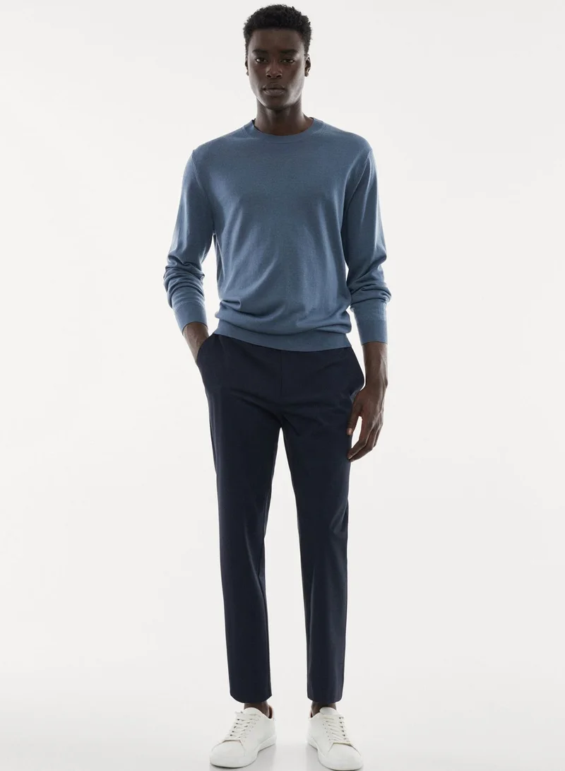 Mango Man Essential Crew Neck Sweater