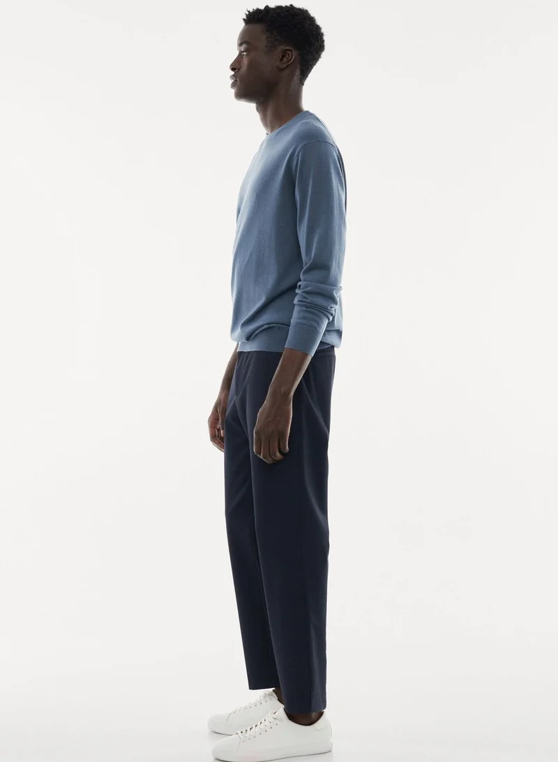 Mango Man Essential Crew Neck Sweater