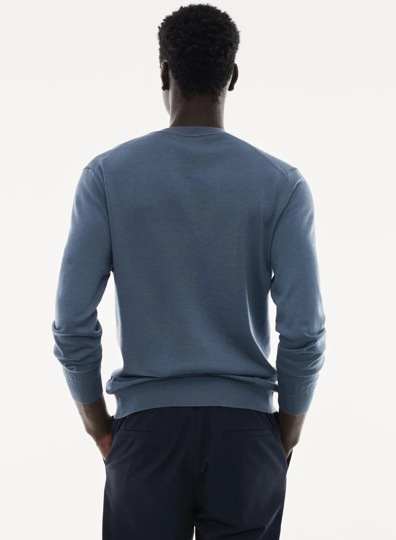 Mango Man Essential Crew Neck Sweater