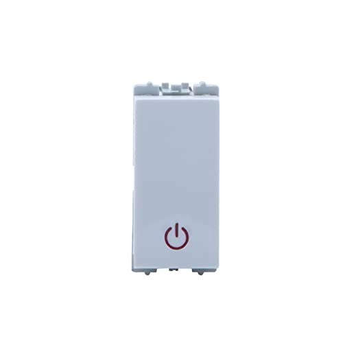 Wipro Northwest Nowa 6A One Way Switch with Indicator, White (pack of 10) - Image 1
