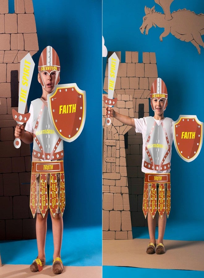 Watersay 12 Sets Armor of God Costume Armor of God Craft Kit for Kids Cutouts Christian Bible Sunday School and Religious Classroom Decor for Children School Classroom Activity Party Favor Decoration - Image 5