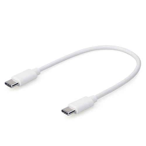Smays White Fast Charging Cable for iPhone 16/15 Pro Max, Samsung Galaxy S23, Google Pixel 6/7/8, and Android Devices - 10-Inch Short USB C to USB C Cable - Image 5