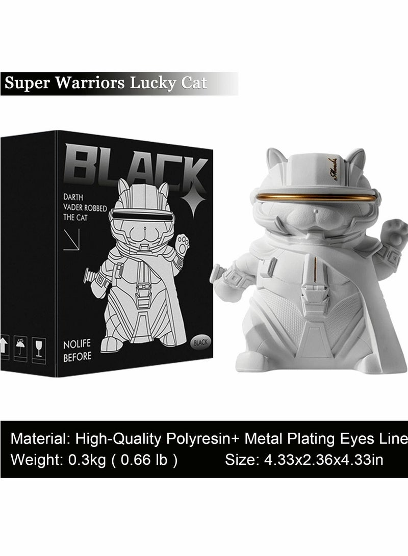 Lucky Cat Figurine, Trendy Maneki Neko Collectible, Unique Home Decor Statue - Image 3