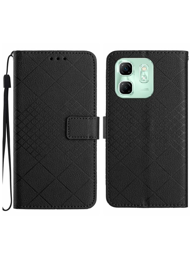 زبون جراب لهاتف Infinix Hot 50i 4G جراب هاتف جلدي بملمس شبكي معيني - Image 1