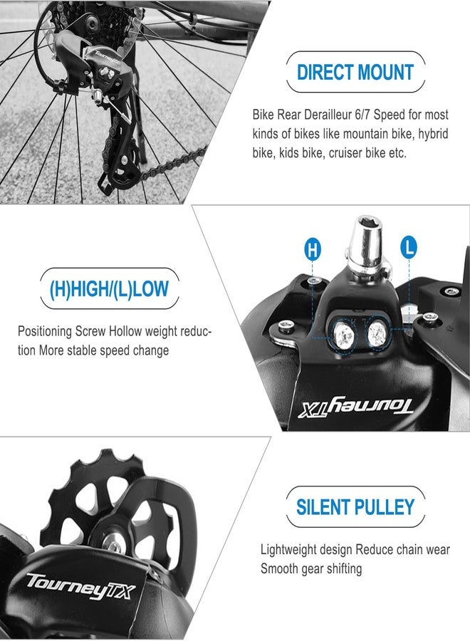 Relwears Tourney 8-Speed Derailleur Mountain Bicycle Rear Derailleur-RD-TX800 - Image 4