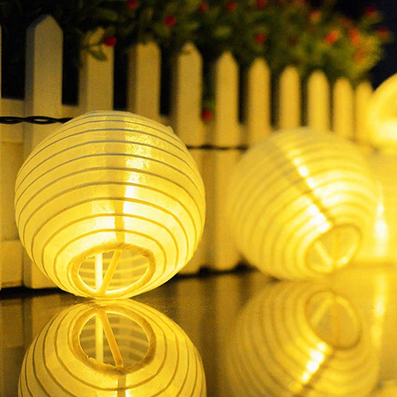 Novelty Place 6 inch White Paper Lanterns (Pack of 10) - Great Chinese/Japanese Home, Party & Wedding Decorations - Image 5