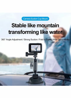 Y&D Aluminum Alloy Suction Cup Mount for G' Hero, In-sta360, Osmo Action, Nikon , and Other Action Camera, 360° Rotation Heavy Duty with 1/4 Thread  - Image 5