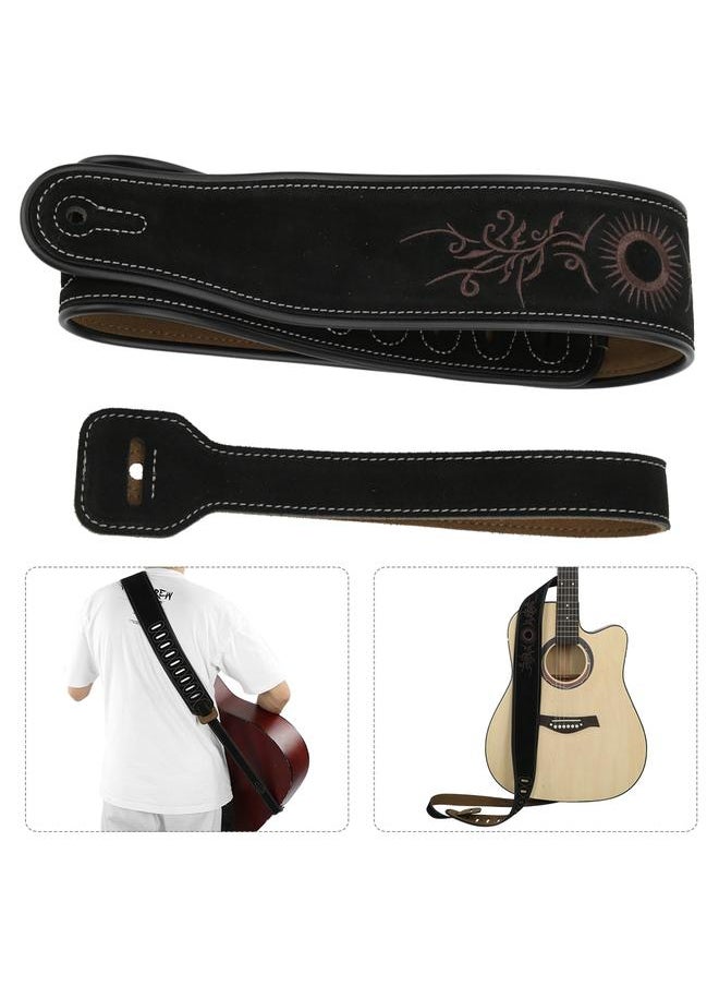 Guitar Strap Matte Real Cowhide Electric Acoustic Guitars Musical Instrument Accessories - pzsku/Z884B09E79CF2303668A7Z/45/_/1734083874/5c9a0012-9e7b-4f35-bcf8-71480b3f62b9