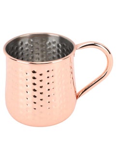 Thoraya Cocktail Mug 304 Stainless Steel Rust Proof Hammered Beer Cup for Home Bars Entertainment Style 1 500ml  - Image 1