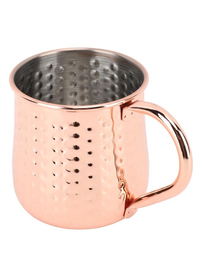 Cocktail Mug 304 Stainless Steel Rust Proof Hammered Beer Cup for Home Bars Entertainment Style 1 500ml