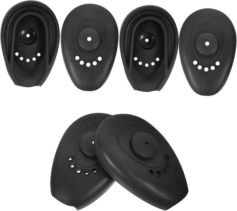 3 Pairs Silicone Ear Protectors For Hair Dyeing Non Slip Heat Resistant Covers - Image 1