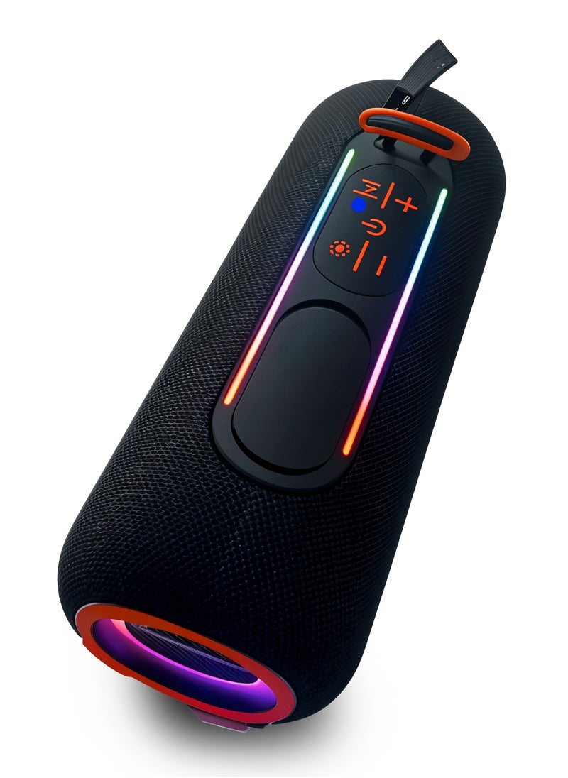 Generic - X-SCOOT XS-603 -20W -Waterproof Bluetooth Speaker with RGB Lights, Type-C Charging – Black - Image 1