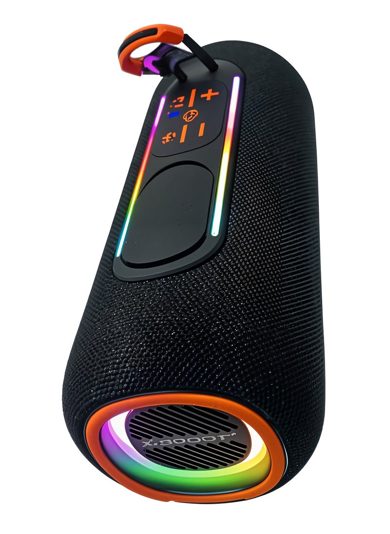 Generic - X-SCOOT XS-603 -20W -Waterproof Bluetooth Speaker with RGB Lights, Type-C Charging – Black - Image 1