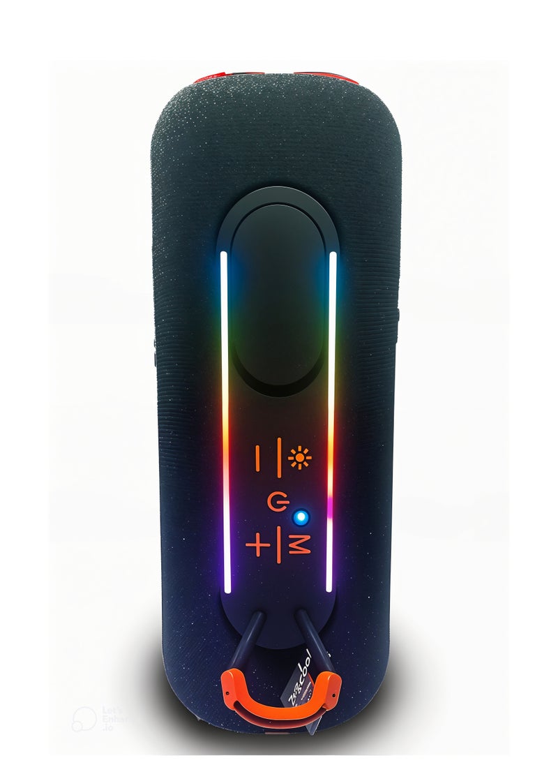 Generic - X-SCOOT XS-603 -20W -Waterproof Bluetooth Speaker with RGB Lights, Type-C Charging – Black - Image 1