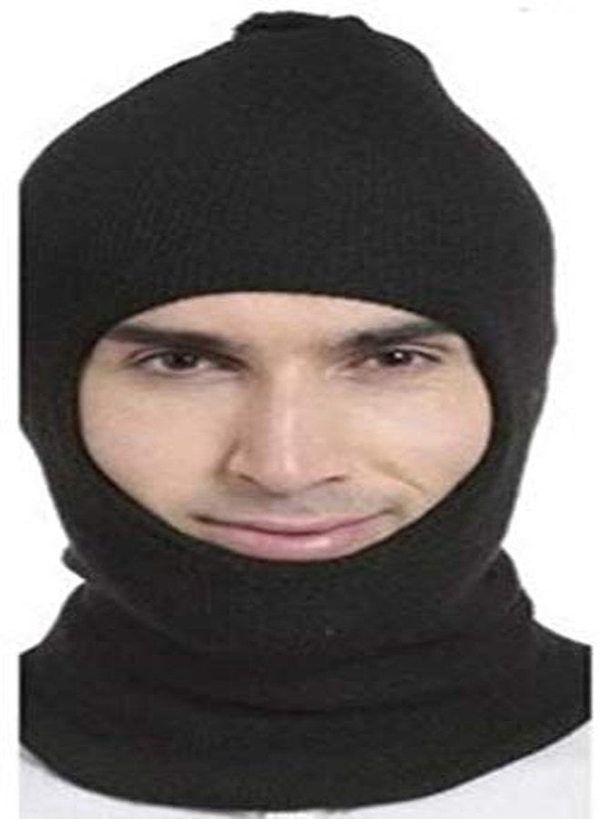 Zonkar Monkey Cap Balcalava Men & Woman Reversible Monkey Cap Black Free Size Pack of 1 - Image 1
