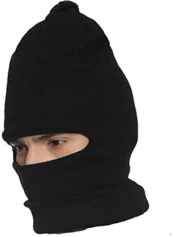 Zonkar Monkey Cap Balcalava Men & Woman Reversible Monkey Cap Black Free Size Pack of 1 - Image 3