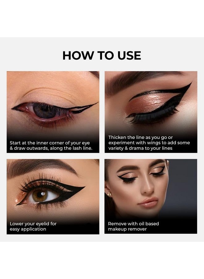 SOKU Eye Can See Intense Blue Liquid Eye Liner | High Glossy | Enriched With Castor Oil | Long Lasting Up To 24 Hours | Tear, Water, Sweat & Smudge Proof (Show And Teal) - 2.5 Ml - Image 2