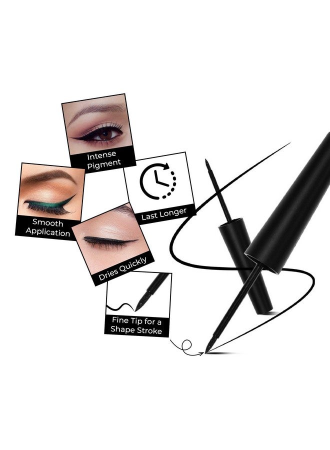 SOKU Eye Can See Intense Blue Liquid Eye Liner | High Glossy | Enriched With Castor Oil | Long Lasting Up To 24 Hours | Tear, Water, Sweat & Smudge Proof (Show And Teal) - 2.5 Ml - Image 3