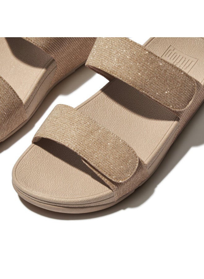 FitFlop 049-810 صنادل ليدي فيتفلوب لولو القابلة للتعديل مع لمسة لامعة - لون لاتيه بيج FZ9-A94 - Image 3