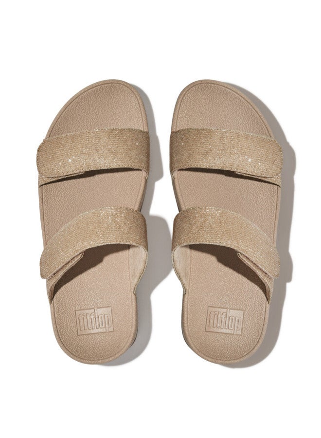 FitFlop 049-810 صنادل ليدي فيتفلوب لولو القابلة للتعديل مع لمسة لامعة - لون لاتيه بيج FZ9-A94 - Image 2