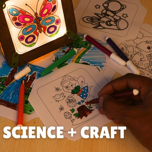 WitBlox DIY STEM Light & Craft Kit for Kids |Build & Light Up Artwork|3 Free Class| Birthday Gift|Electronics| School Science Project |LED Project for Boys & Girls (Age 6+) - Image 4