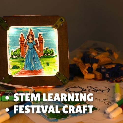 WitBlox DIY STEM Light & Craft Kit for Kids |Build & Light Up Artwork|3 Free Class| Birthday Gift|Electronics| School Science Project |LED Project for Boys & Girls (Age 6+) - Image 5