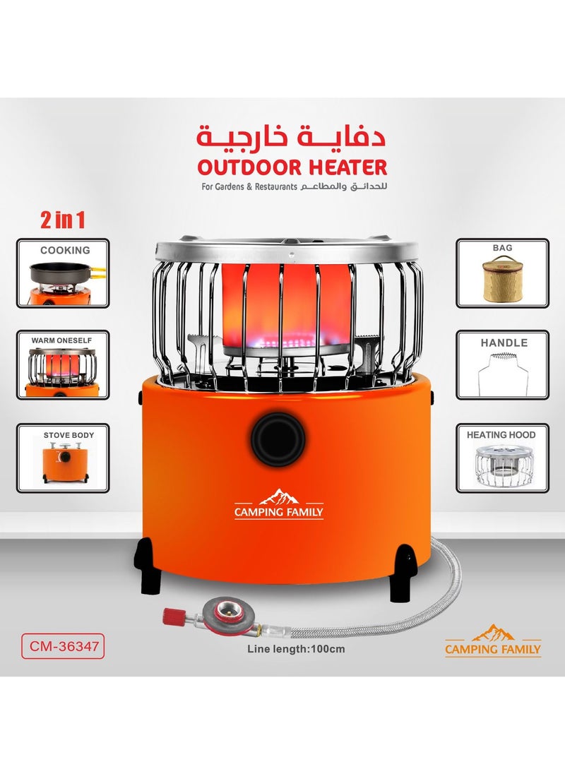 CAMPING FAMILY - An External Heater Used For Cooking Warming And Keeping Warm It Is Small In Size And Easy To Carry On Trips And Homestays - Image 1