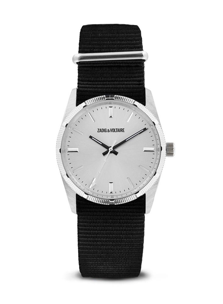ZADIG & VOLTAIRE Unisex Zadig & Voltaire Analogue Quartz Watch with Nylon Strap - ZVF210 - Image 1
