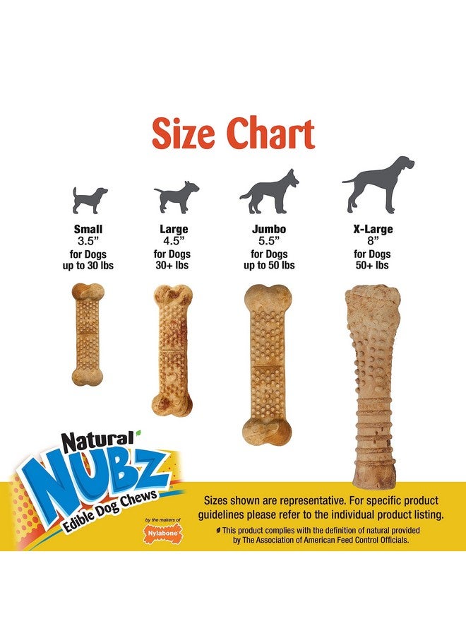 نيلابون مكافآت مضغ طبيعية صالحة للأكل من Nubz Wild للكلاب، صنع في الولايات المتحدة الأمريكية، بنكهة البيسون، صغيرة - حتى 25 رطلاً (12 قطعة) - Image 4