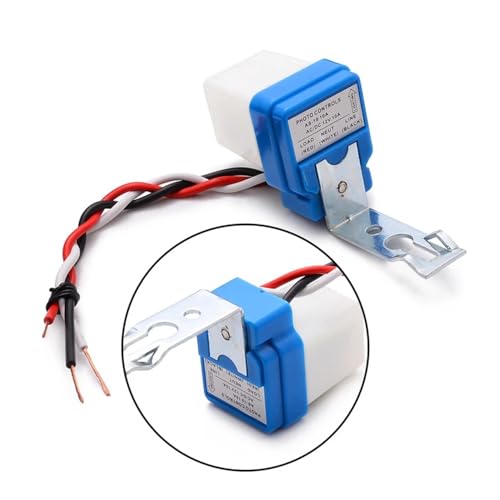 ROBOWAY 4Pcs Plastic 220V Auto Day/Night on and Off Photocell, LDR Sensor Switch for Street Light, Home, Outdoor Use (Pack of 4) - Image 2
