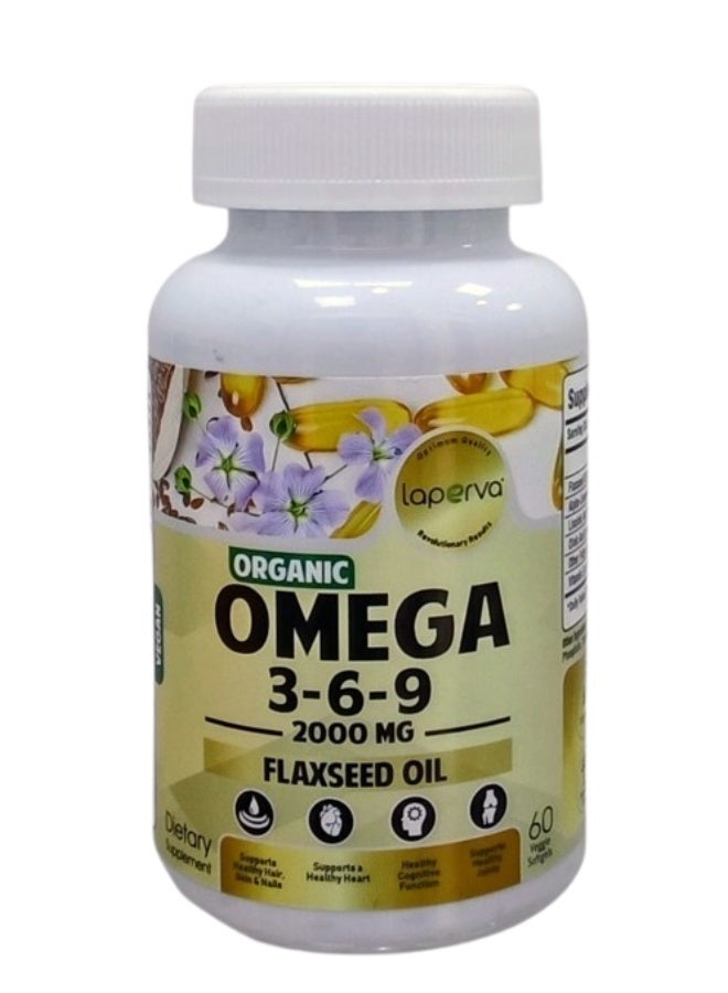 لابيرفا أوميجا 369 2000 ملغ زيت بذور الكتان 60 كبسولة هلامية