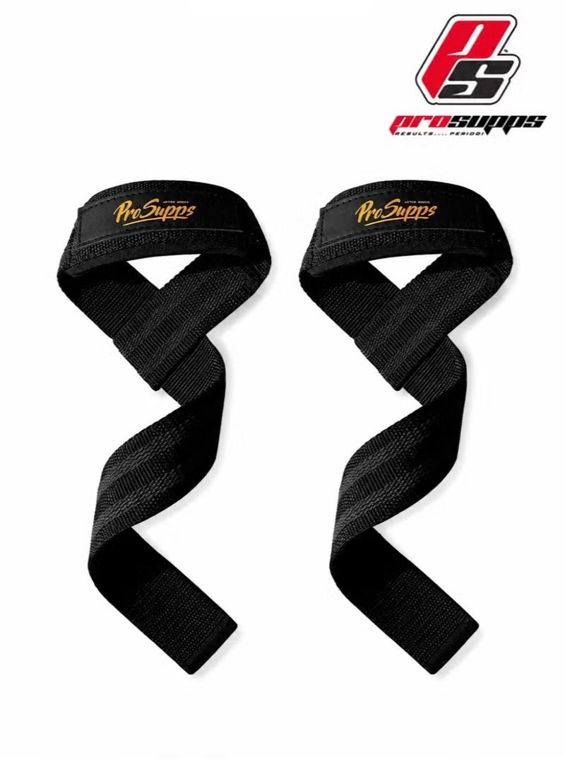 ProSupps 2 PCS Weight Lifting Straps with Padded Wrist Support, 64cm Silicone Anti-Slip Deadlift Wrist Straps for Men and Women, Gym Straps for Bodybuilding, Powerlifting and Strength Training - Image 1
