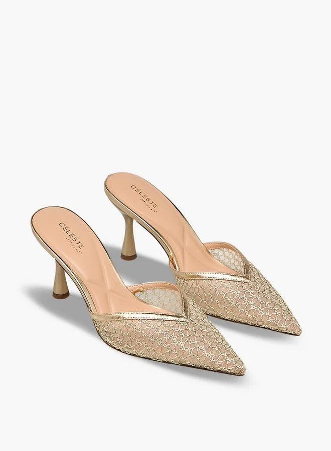 سيليست Women Mesh Stiletto Heel Shoes