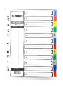Maxi Maxi 1-12 Part Color Polypropylene Divider  - Image 1