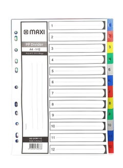 Maxi Maxi 1-12 Part Color Polypropylene Divider  - Image 2