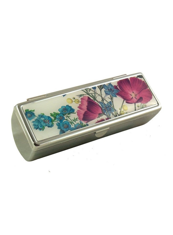 Houder Houder Designer Lipstick Case with Mirror for Purse - Decorative Lipstick Holder with Gift Box - Velvet Lined - Protect Your Lipsticks in Style (Violets)  - Image 1