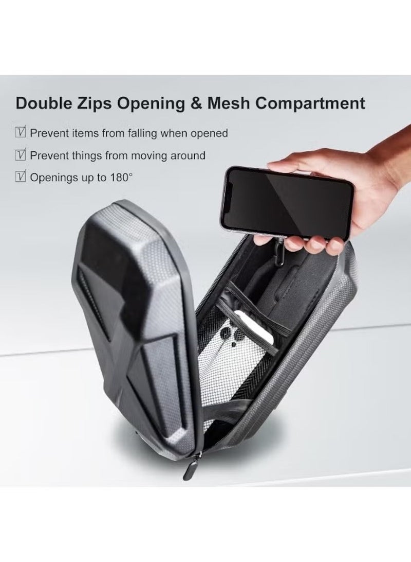 هويتك حقيبة أمامية للسكوتر من جلد البولي يوريثان سعة 3.2 لتر - حقيبة تخزين صلبة مقاومة للماء من مادة إي في إيه - Image 5