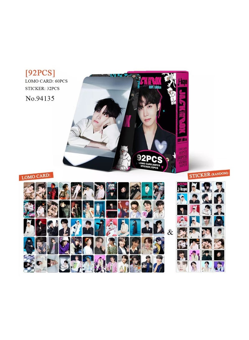 NIBEMINENT 92 Pcs Kpop BTS - JHOPE Lomo Cards Card For Fans Collection Gifts - Image 1