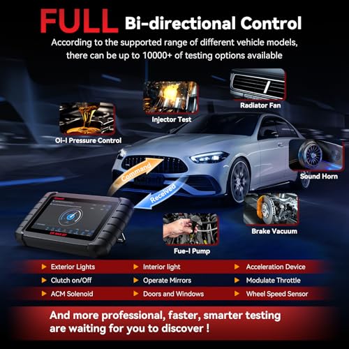iCarsoft CR MAX 2025 Bidirectional Scan Tool All System 49+ Services and 47+ Special Functions Full Active Test OBD2 Scanner Diagnostic Tool Car Code Reader CAN FD with 38 Pin for Benz 20 Pin for BMW - Image 3